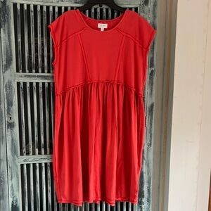 True Craft Orange Casual Dress